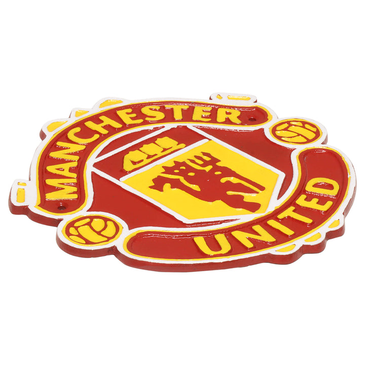 Manchester United Football Cast Iron Wall Sign