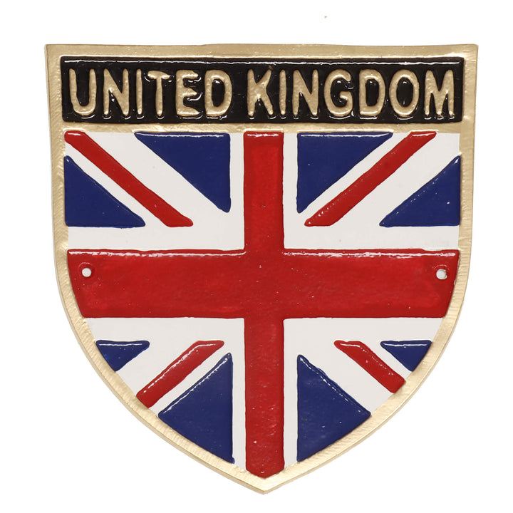 Union Jack Flag Cast Iron Wall Sign