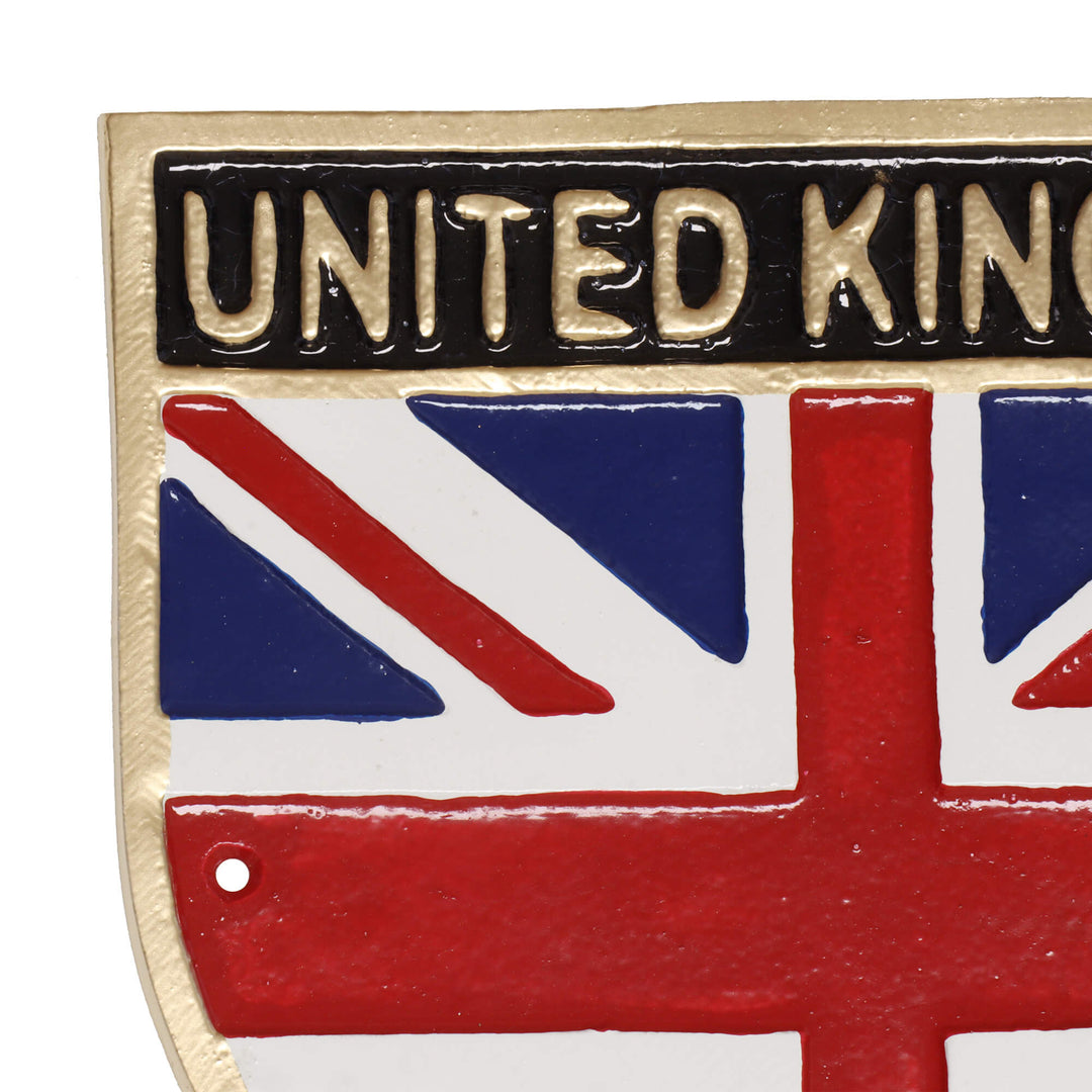Union Jack Flag Cast Iron Wall Sign