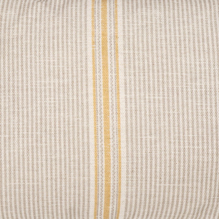Cala Stripe Taupe/Yellow 60x40cm Cushion