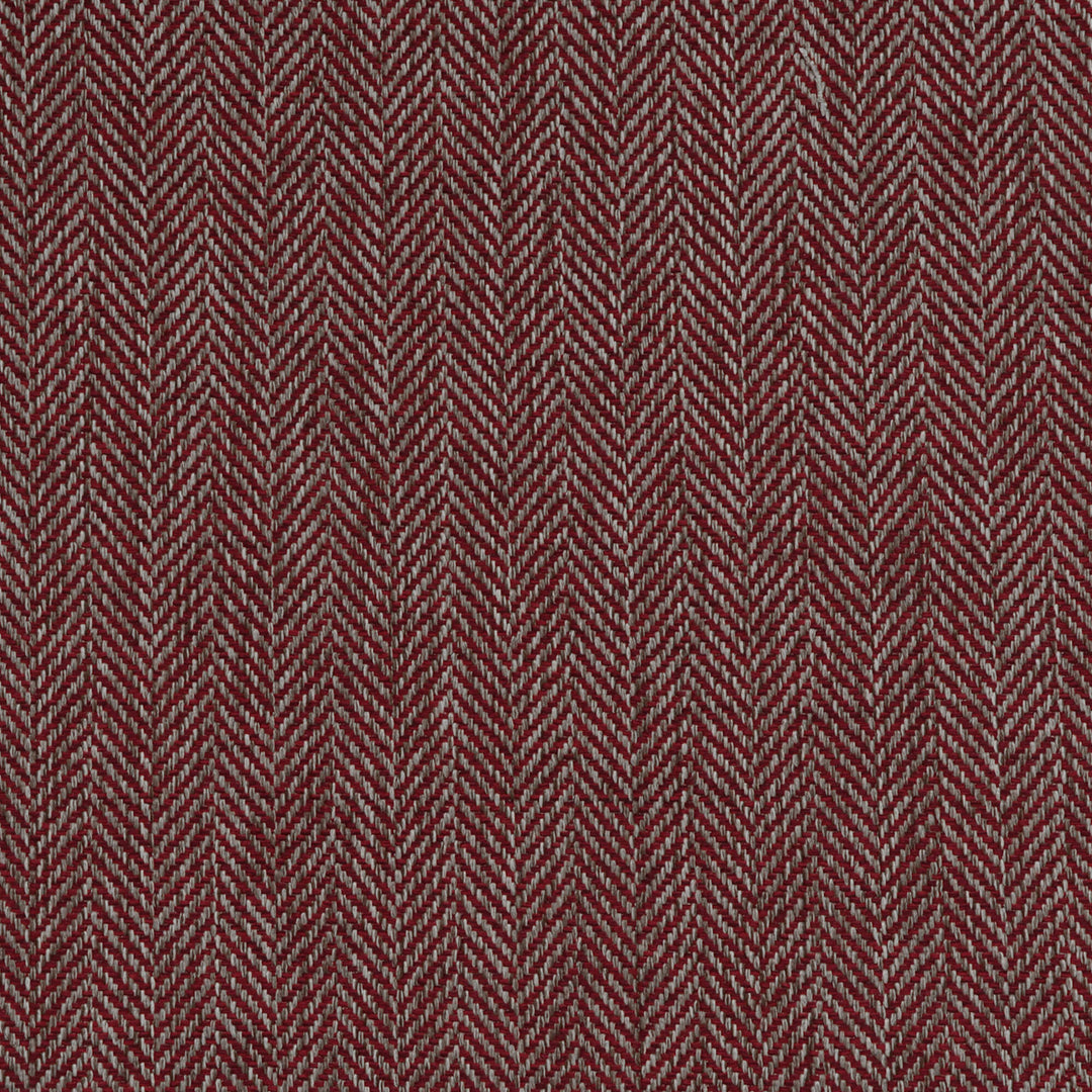 Clearance Prestigous Textiles Herringbone Ruby Fabric