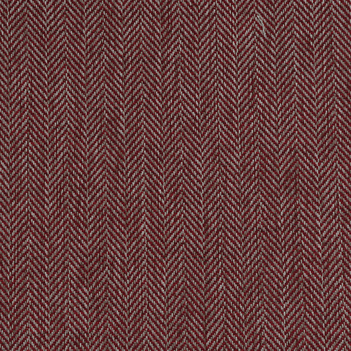 Clearance Prestigous Textiles Herringbone Ruby Fabric