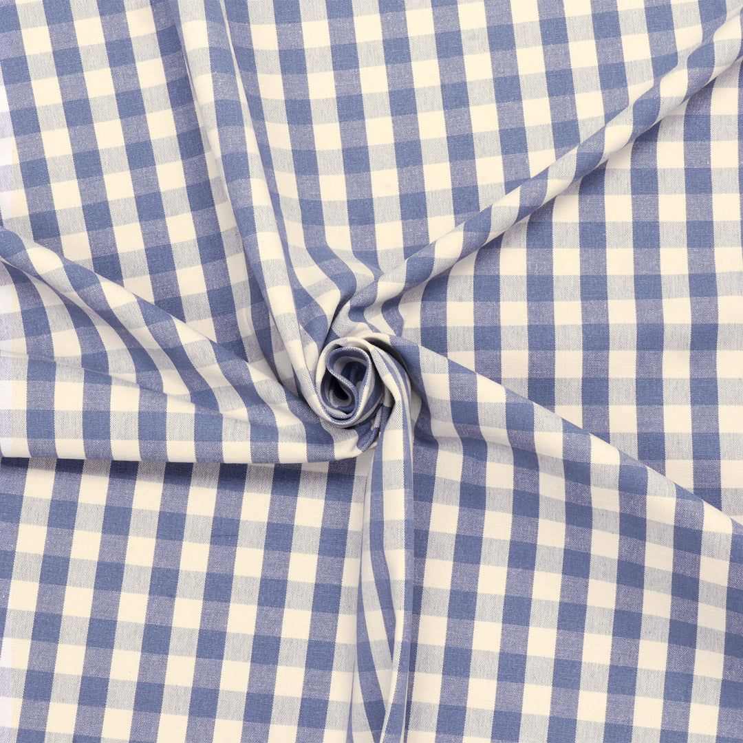 Clearance Taylor Gingham Blue Fabric