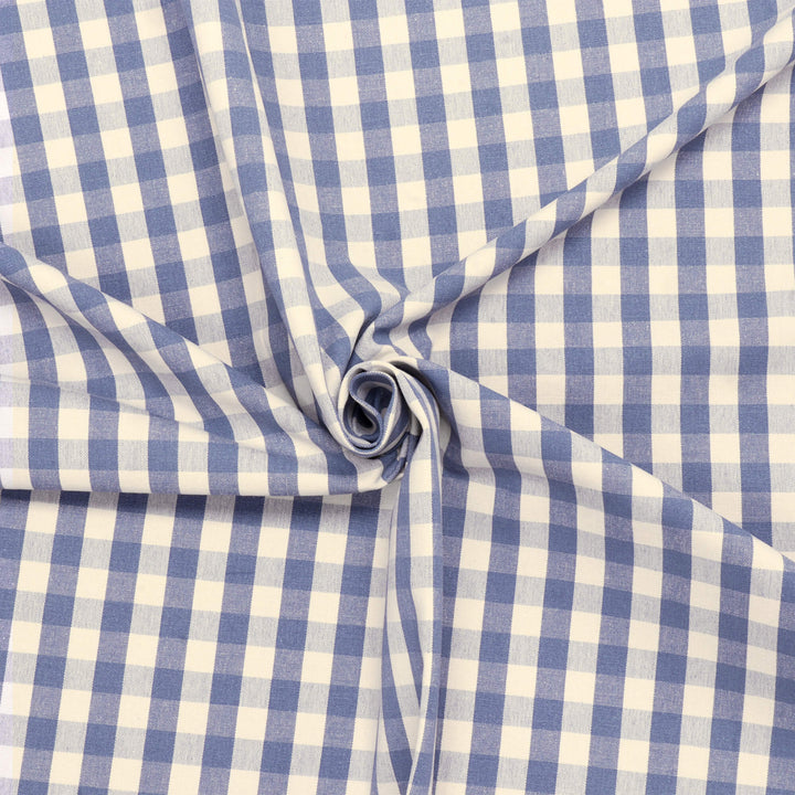 Clearance Taylor Gingham Blue Fabric