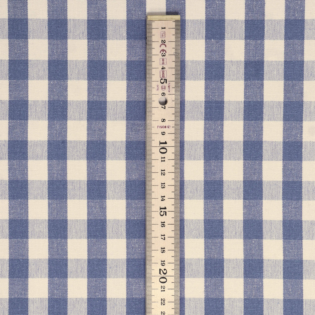Clearance Taylor Gingham Blue Fabric