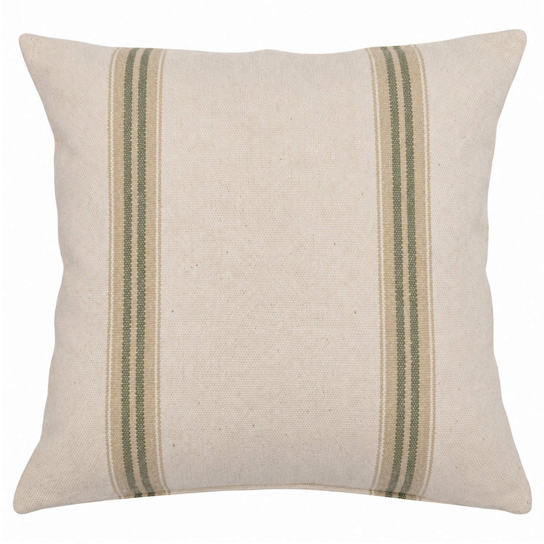 Donan Stripe Green Cushion