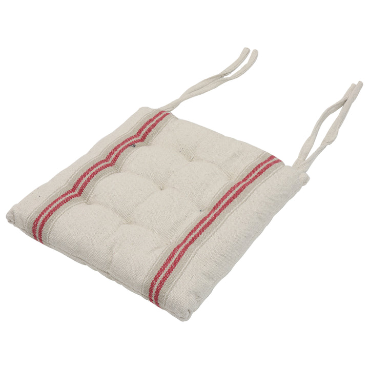 Donan Stripe Red Seat Pad