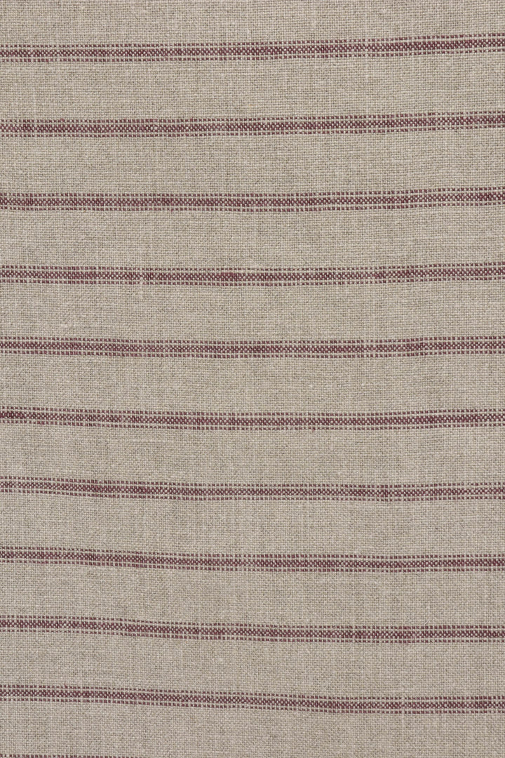 Art of the Loom Wexford Stripe Aubergine Linen Fabric
