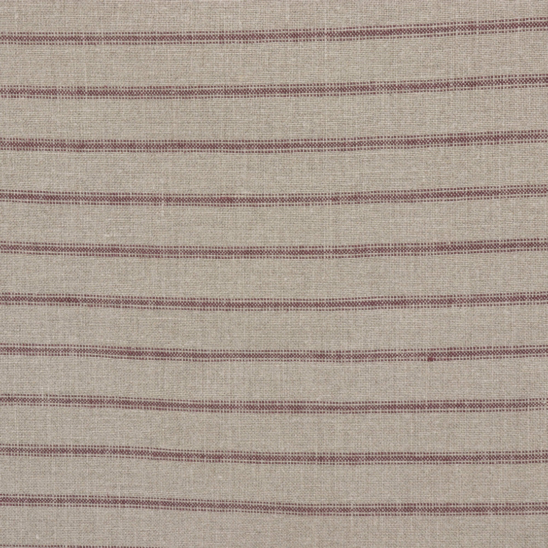 Art of the Loom Wexford Stripe Aubergine Linen Fabric