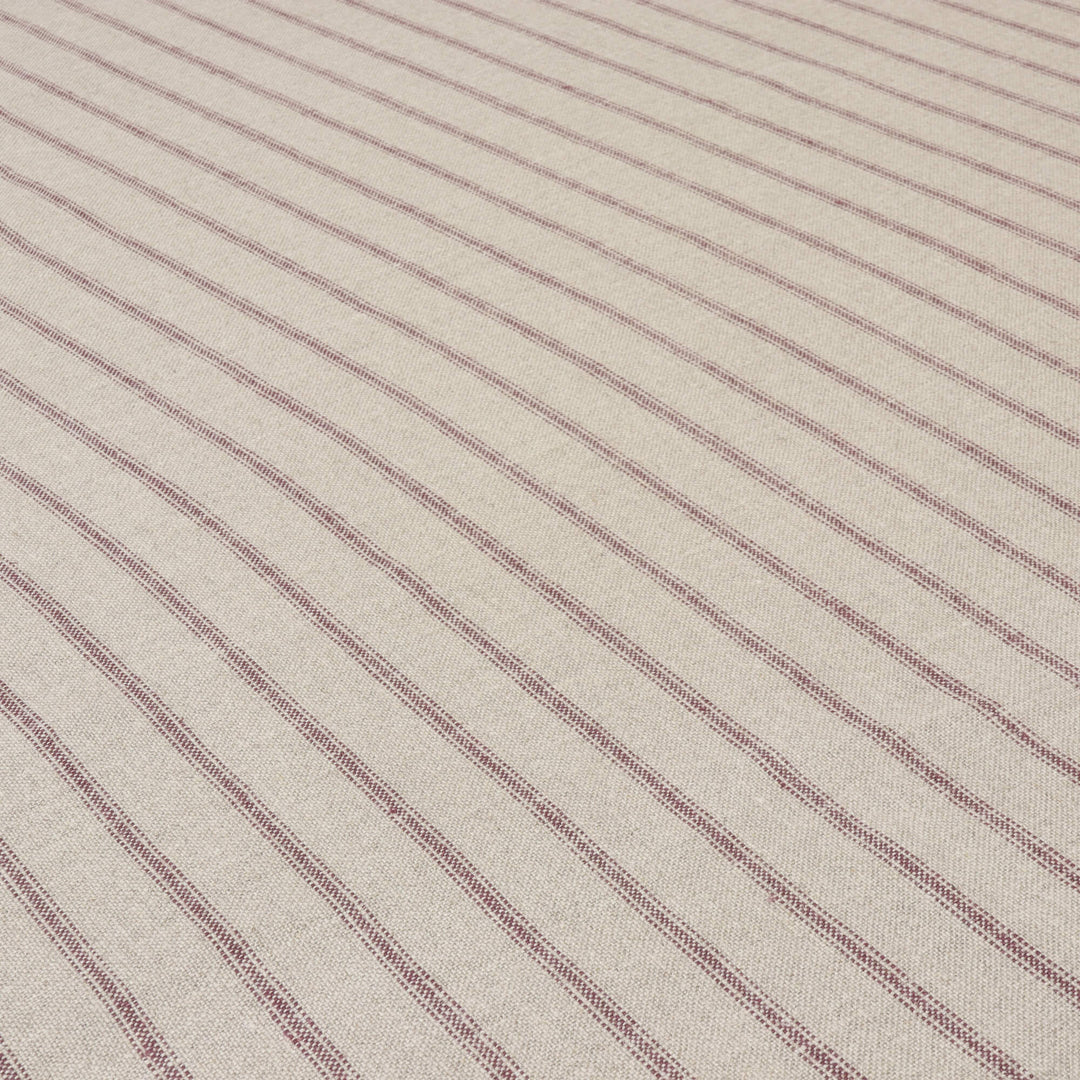 Art of the Loom Wexford Stripe Aubergine Linen Fabric