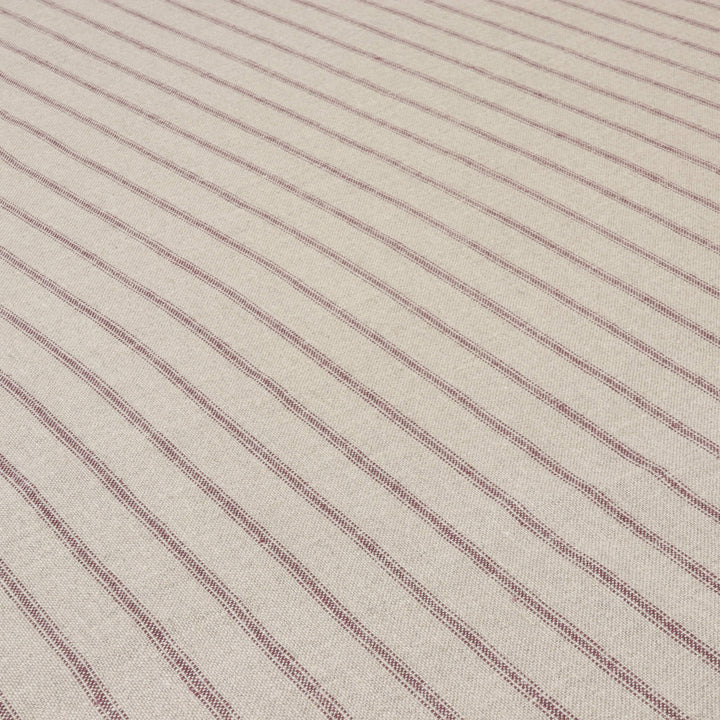 Art of the Loom Wexford Stripe Aubergine Linen Fabric