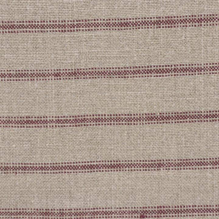 Art of the Loom Wexford Stripe Aubergine Linen Fabric