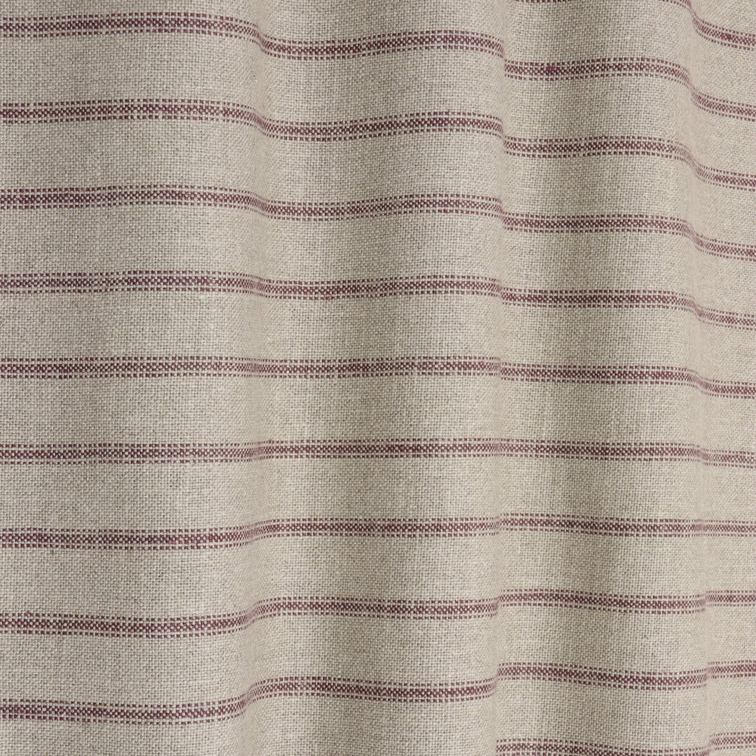 Art of the Loom Wexford Stripe Aubergine Linen Fabric