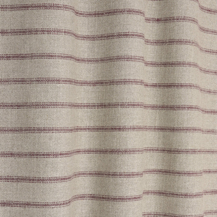 Art of the Loom Wexford Stripe Aubergine Linen Fabric