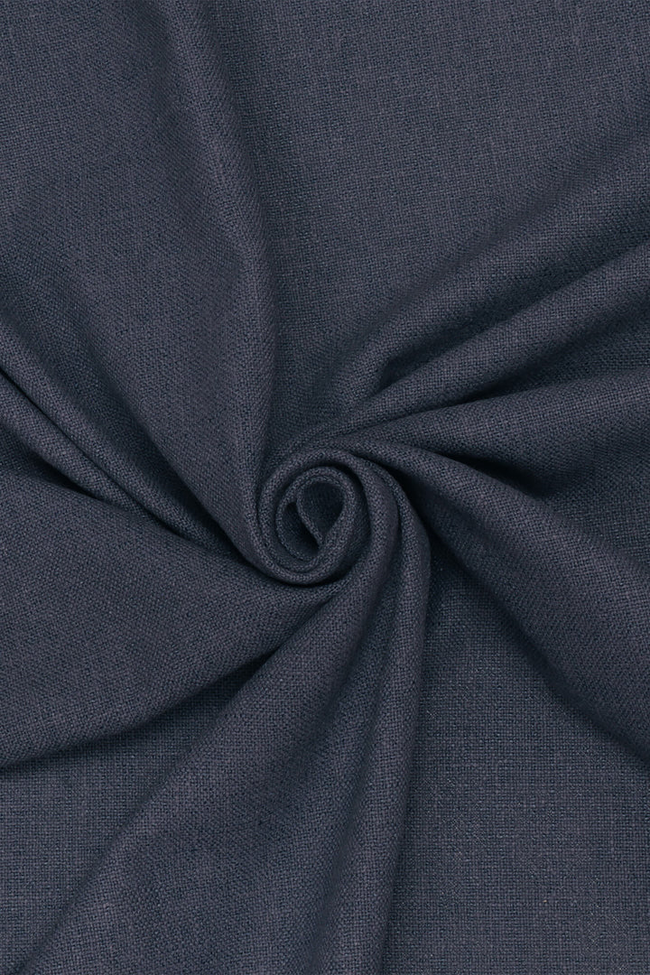 Skylar Plain Ink Blue Fabric