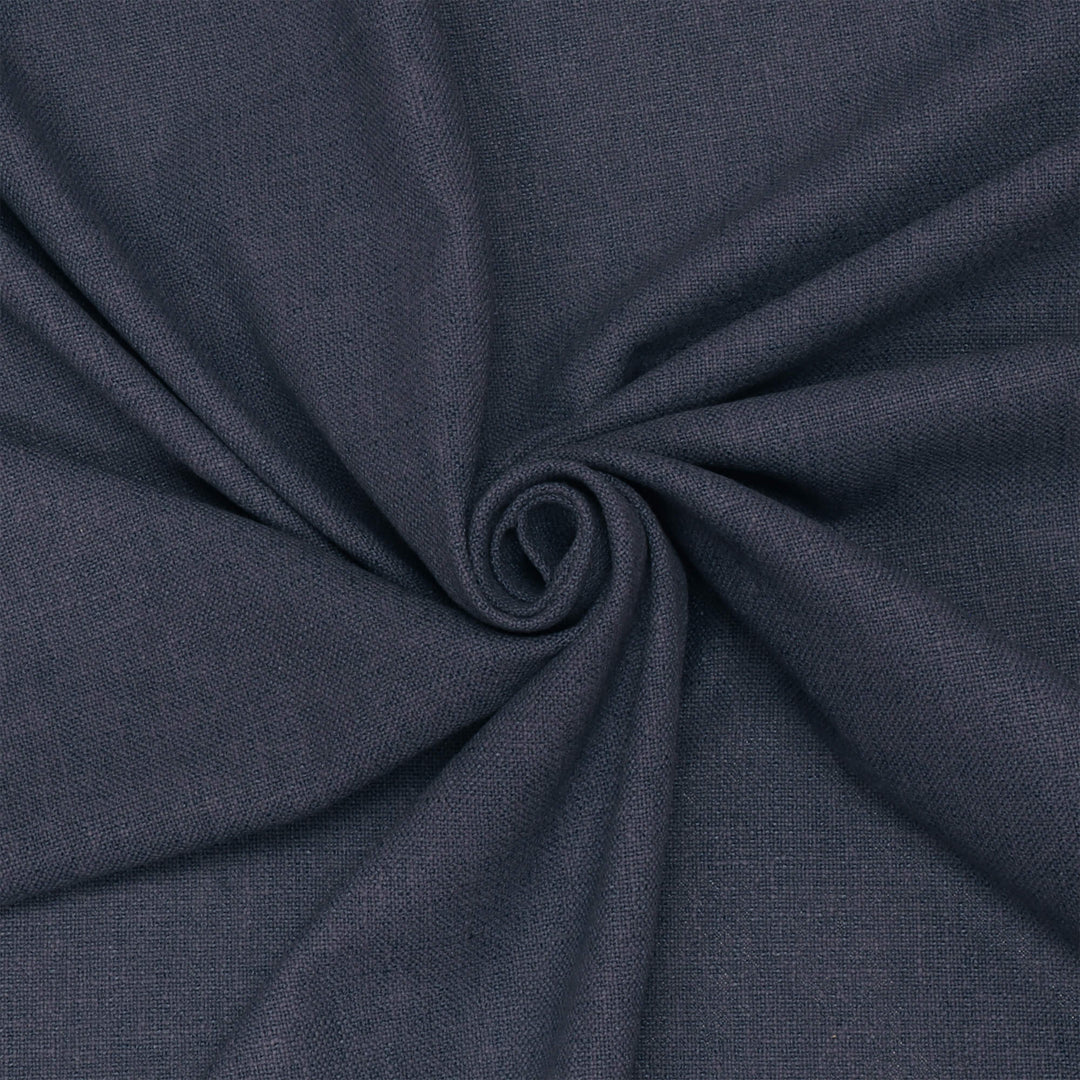 Skylar Plain Ink Blue Fabric