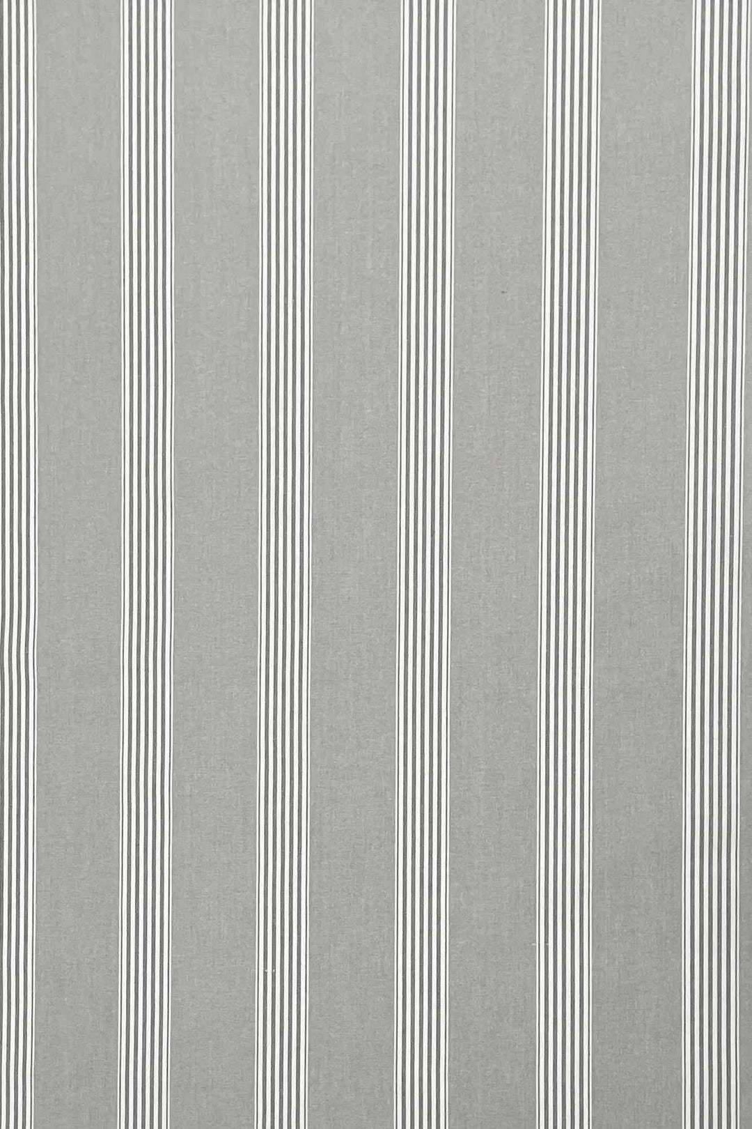 March Stripe Grey Fabric