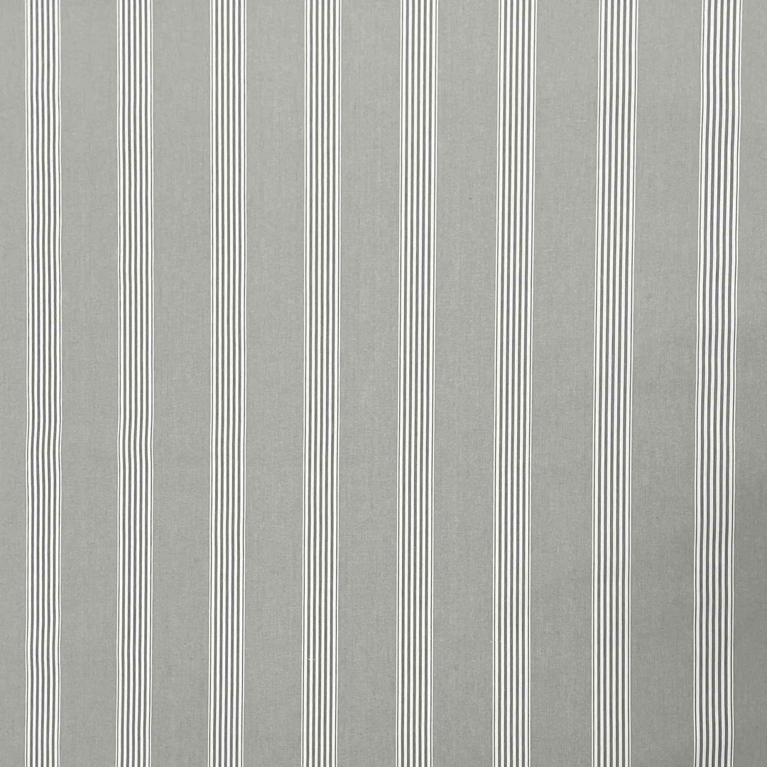 March Stripe Grey Fabric