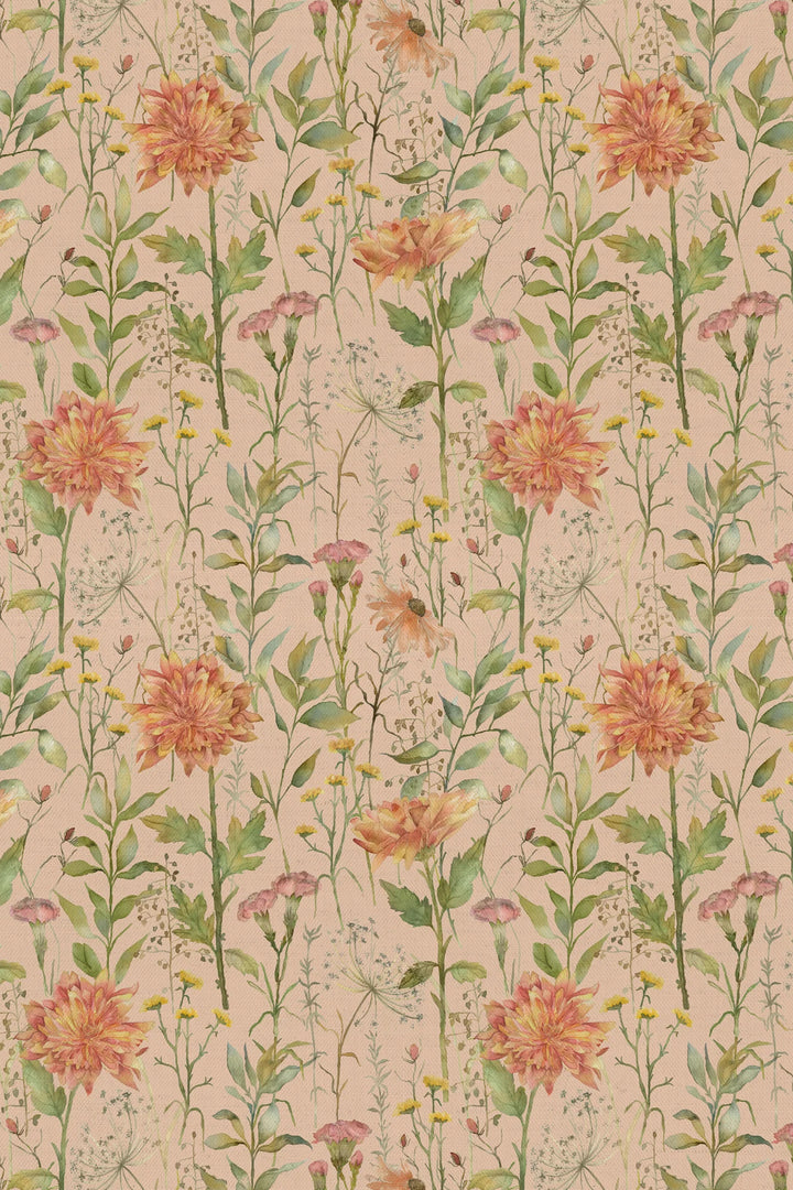 Voyage Delamere Apricot Fabric