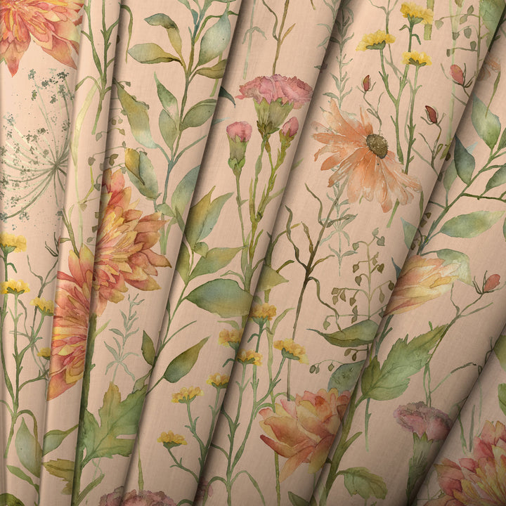 Voyage Delamere Apricot Fabric