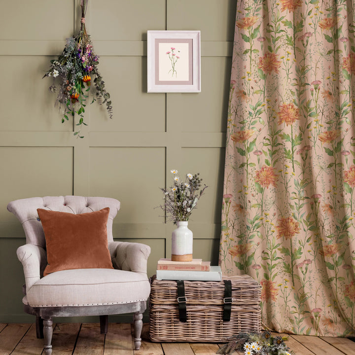 Voyage Delamere Apricot Fabric