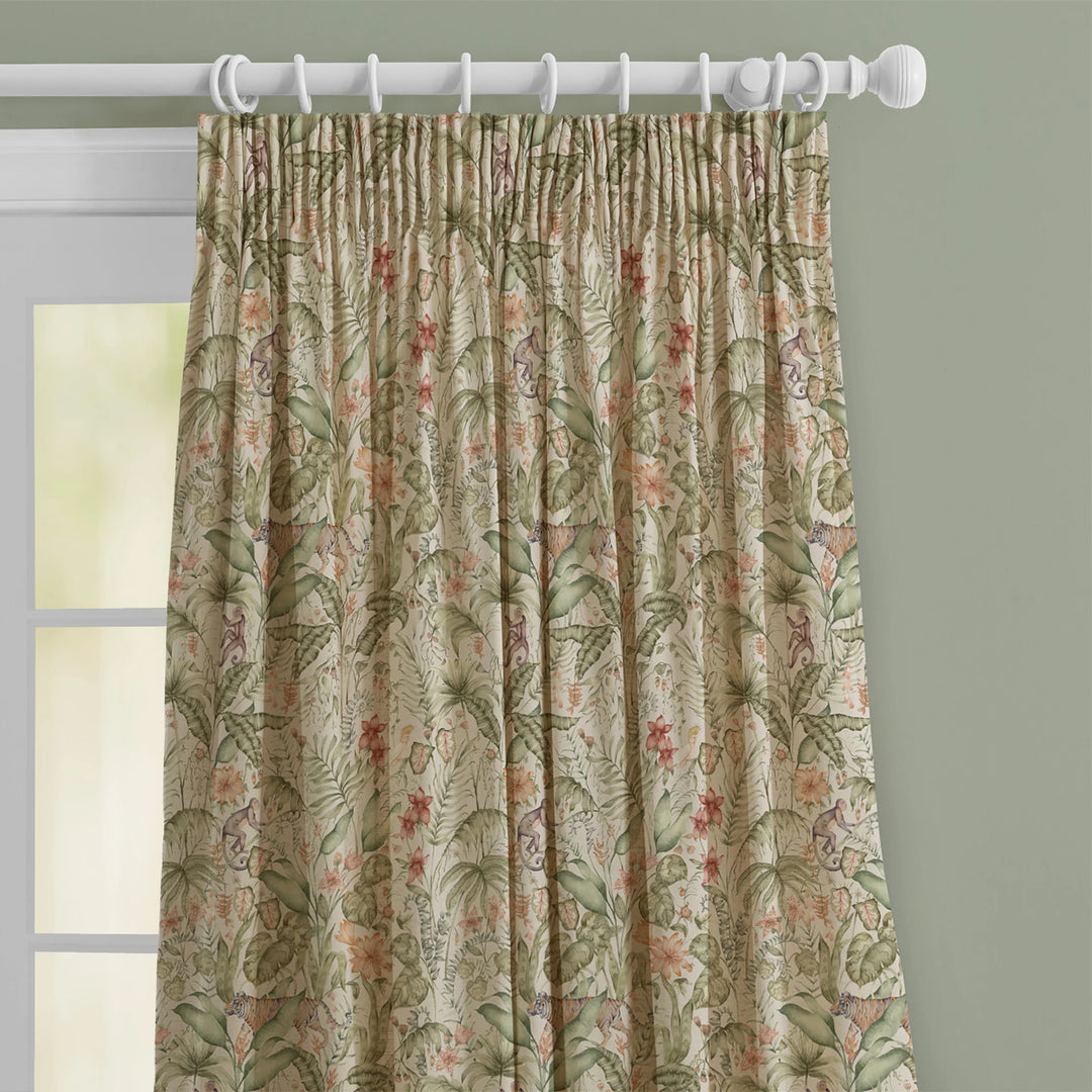 Voyage Tropical Utopia Green Fabric