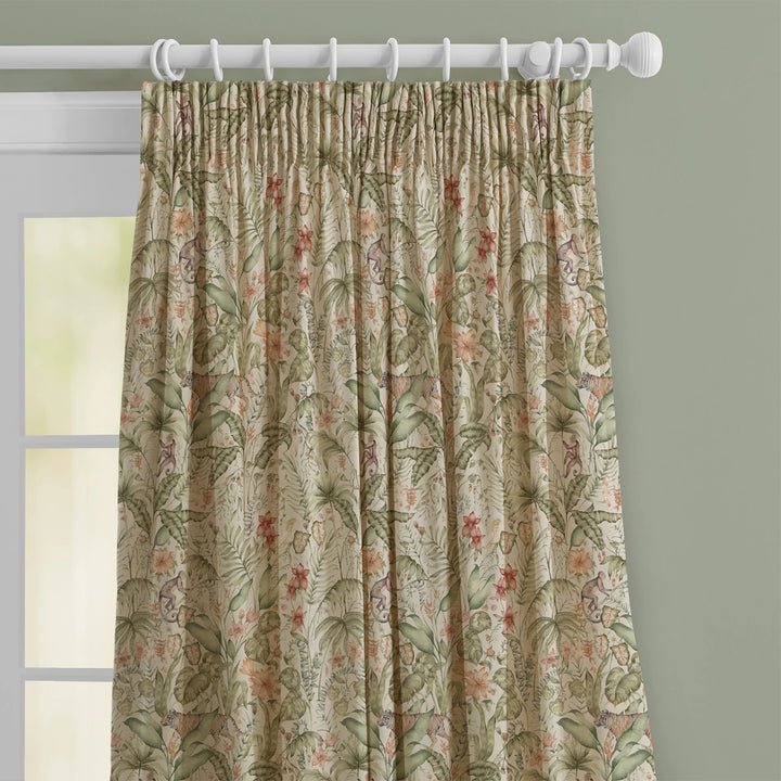 Voyage Tropical Utopia Green Fabric