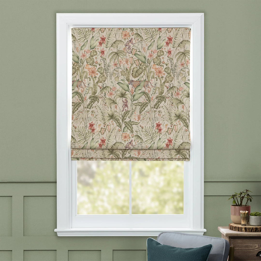 Voyage Tropical Utopia Green Fabric