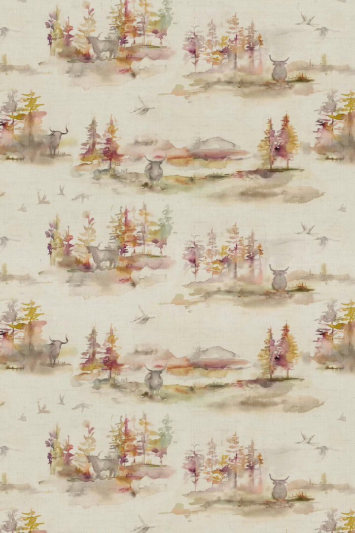 Voyage Caledonian Forest Plum Fabric