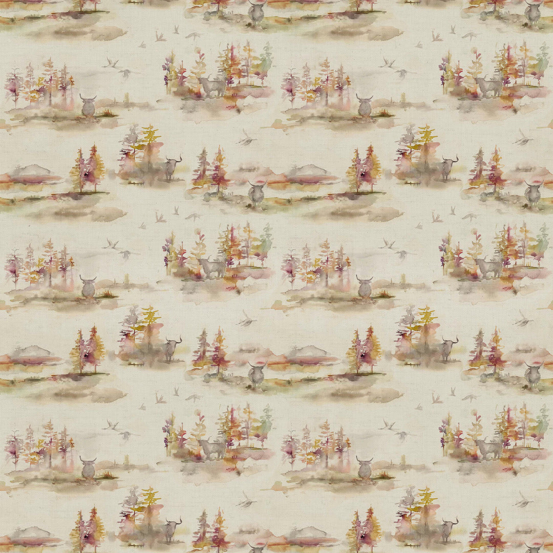 Voyage Caledonian Forest Plum Fabric