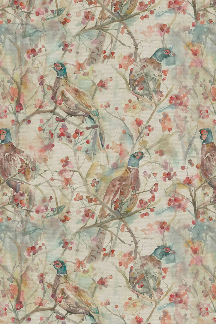 Voyage Blackberry Row Linen Fabric