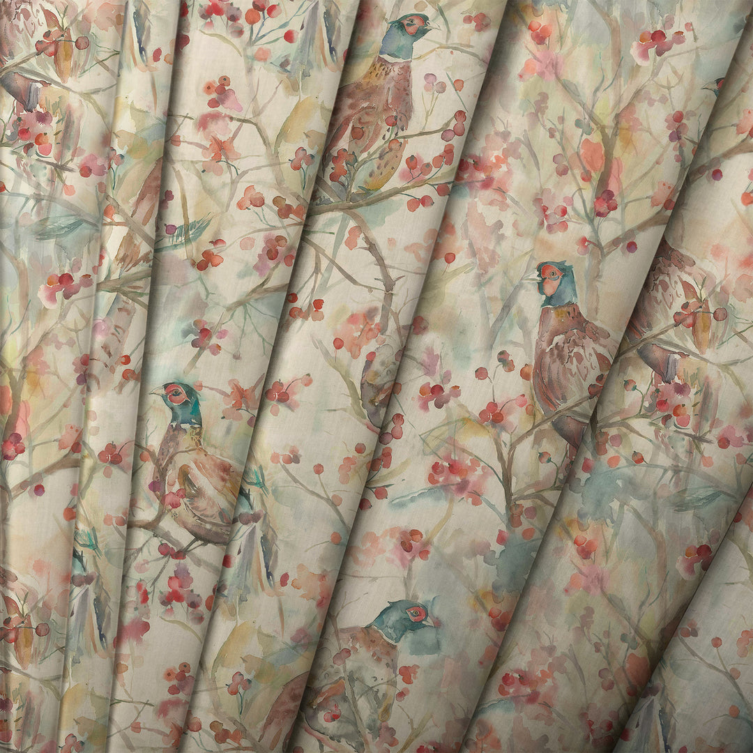 Voyage Blackberry Row Linen Fabric