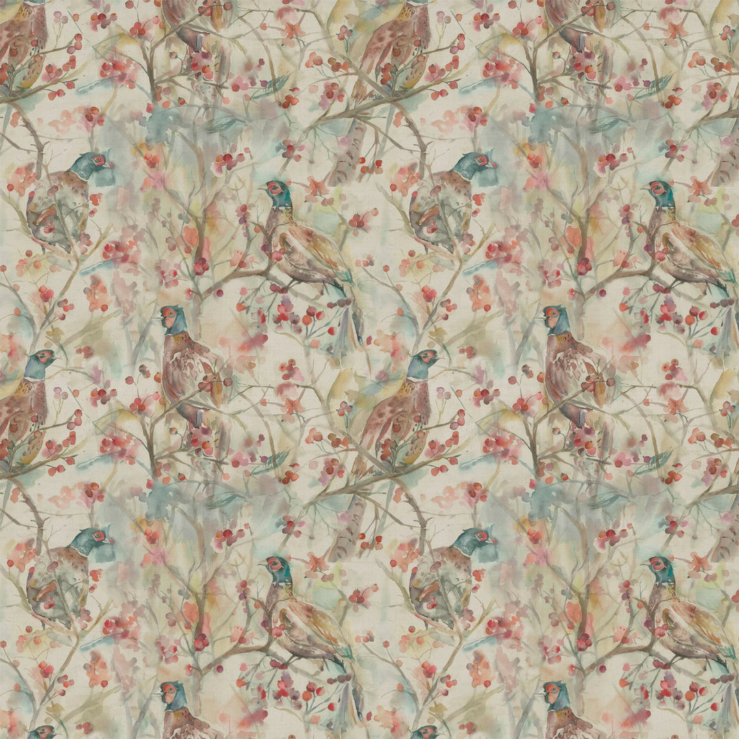 Voyage Blackberry Row Linen Fabric