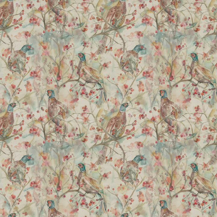 Voyage Blackberry Row Linen Fabric