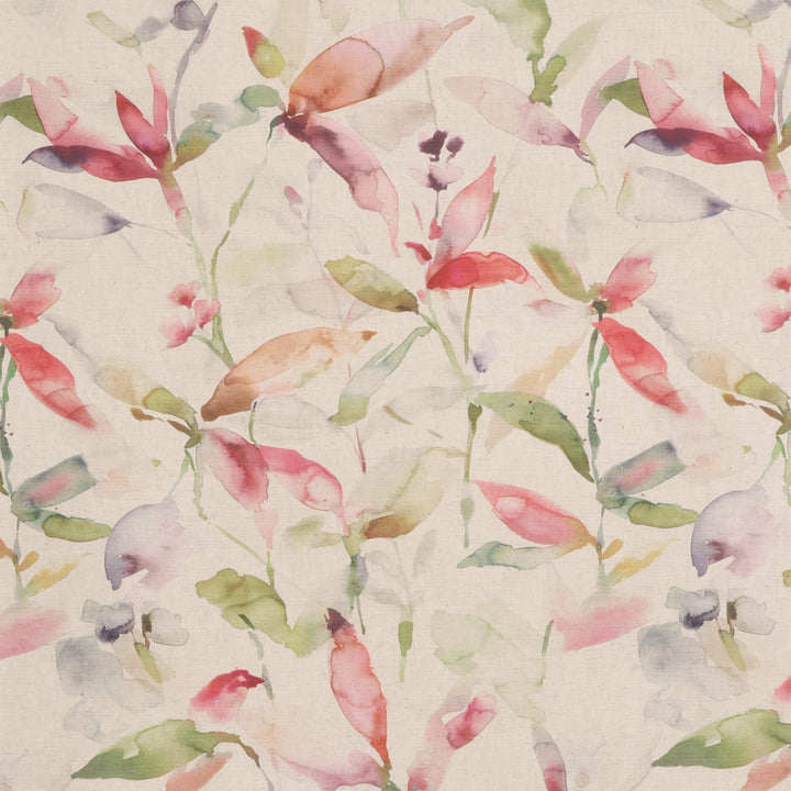 Voyage Naura Poppy Natural Fabric