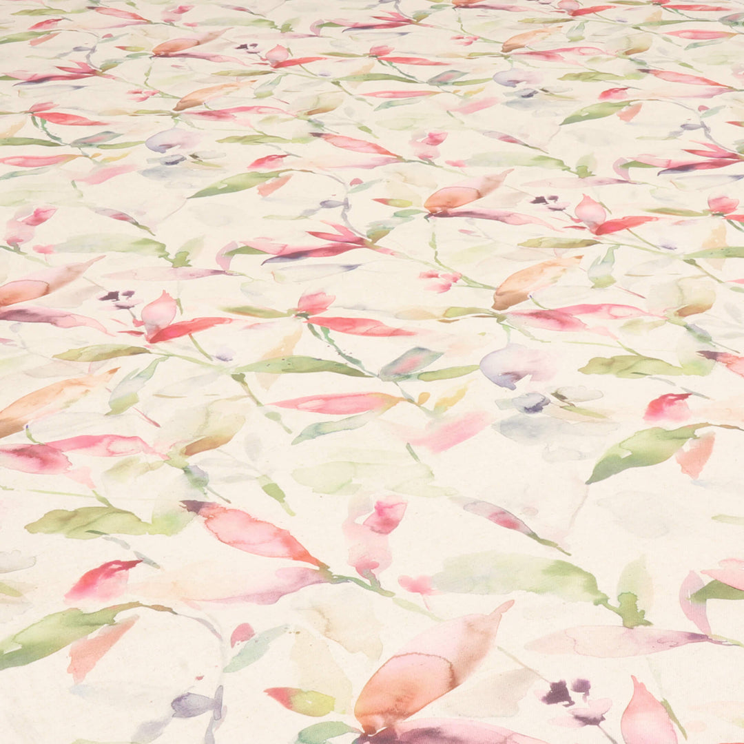 Voyage Naura Poppy Natural Fabric