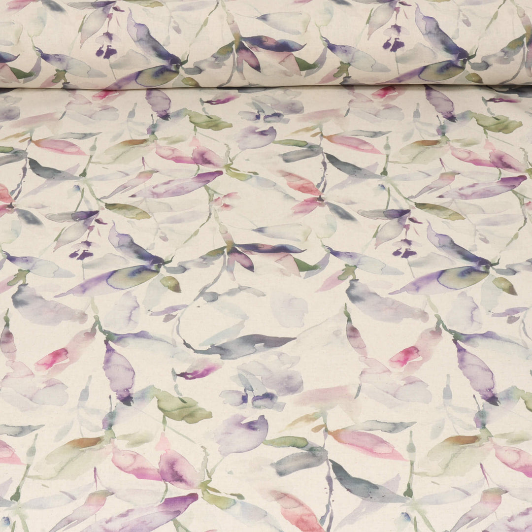 Voyage Naura Fig Natural Fabric