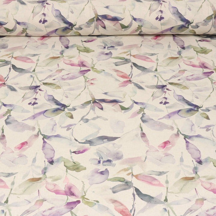 Voyage Naura Fig Natural Fabric