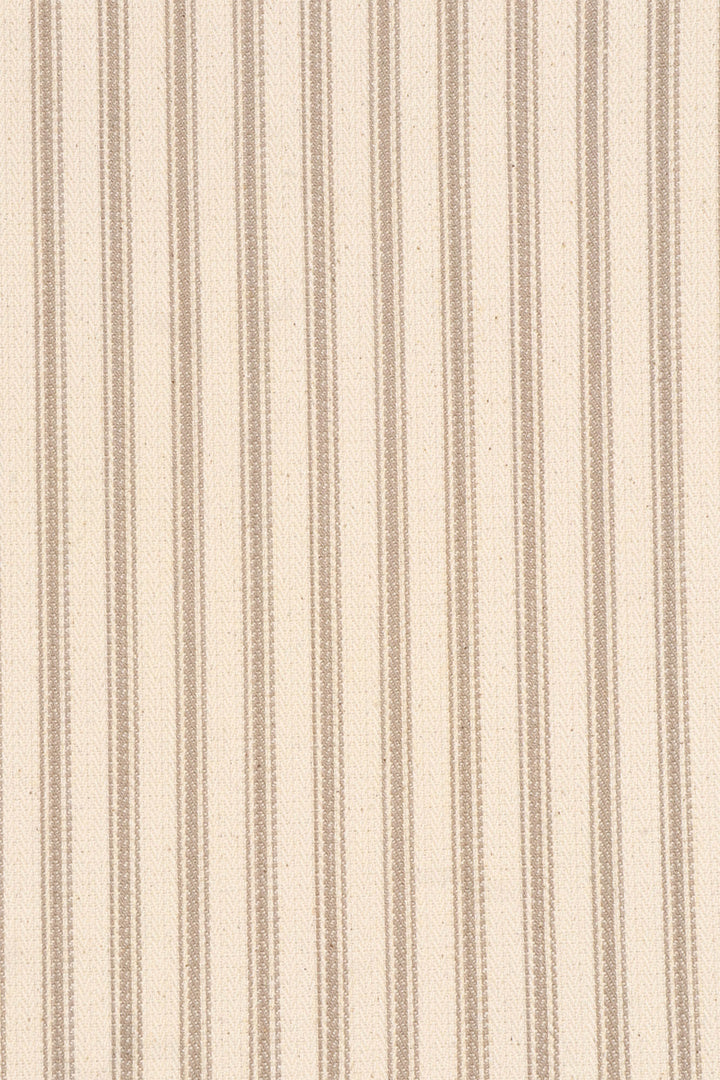 Foy Ticking Stripe Taupe Fabric