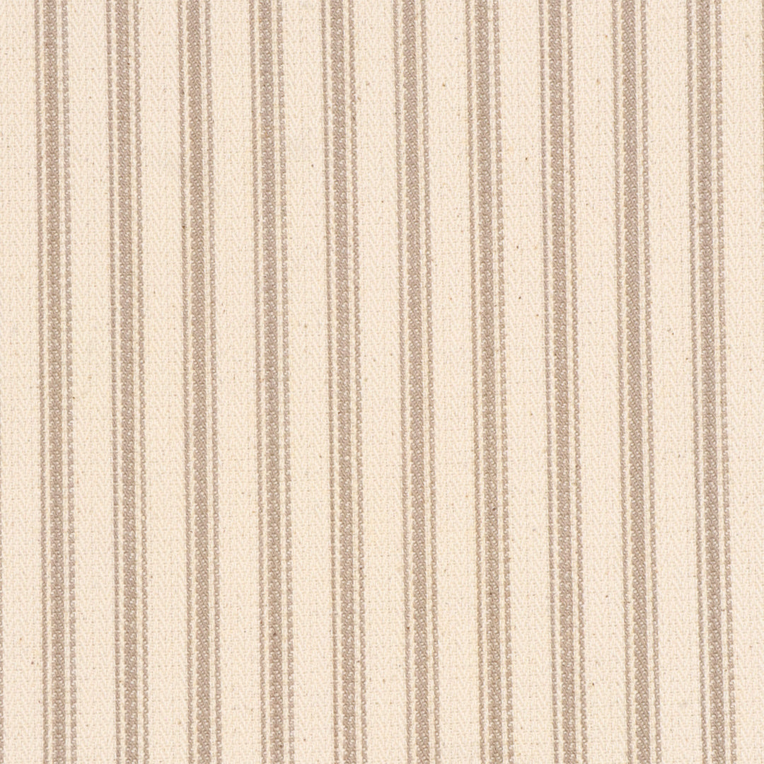 Foy Ticking Stripe Taupe Fabric