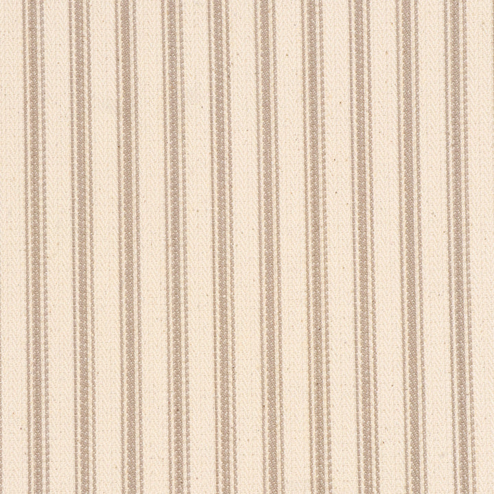 Foy Ticking Stripe Taupe Fabric