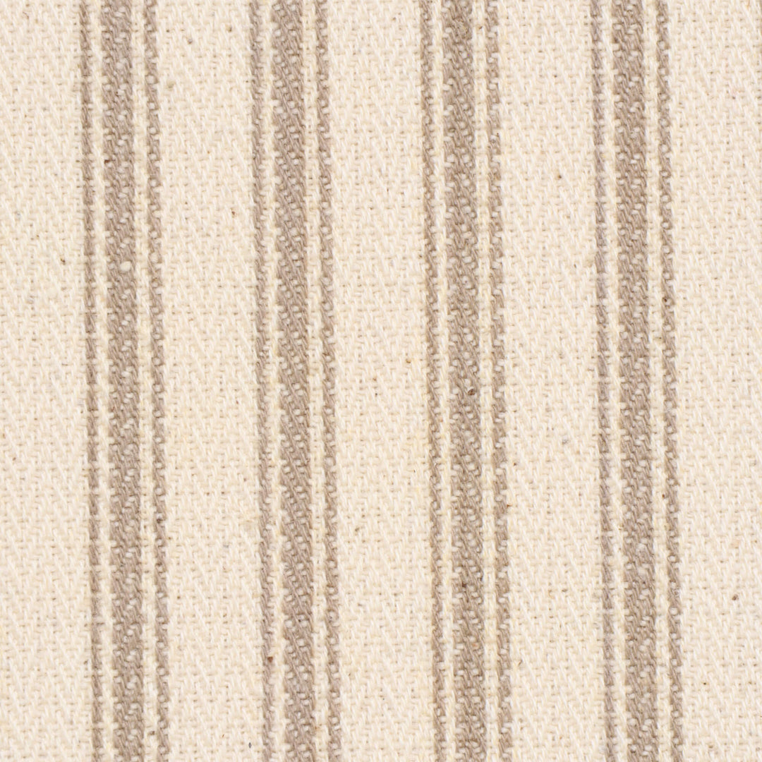Foy Ticking Stripe Taupe Fabric