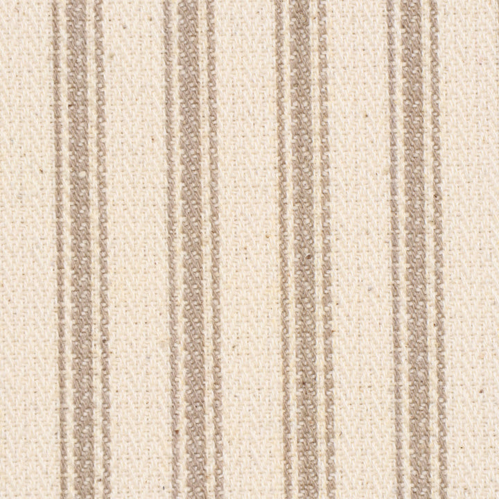 Foy Ticking Stripe Taupe Fabric