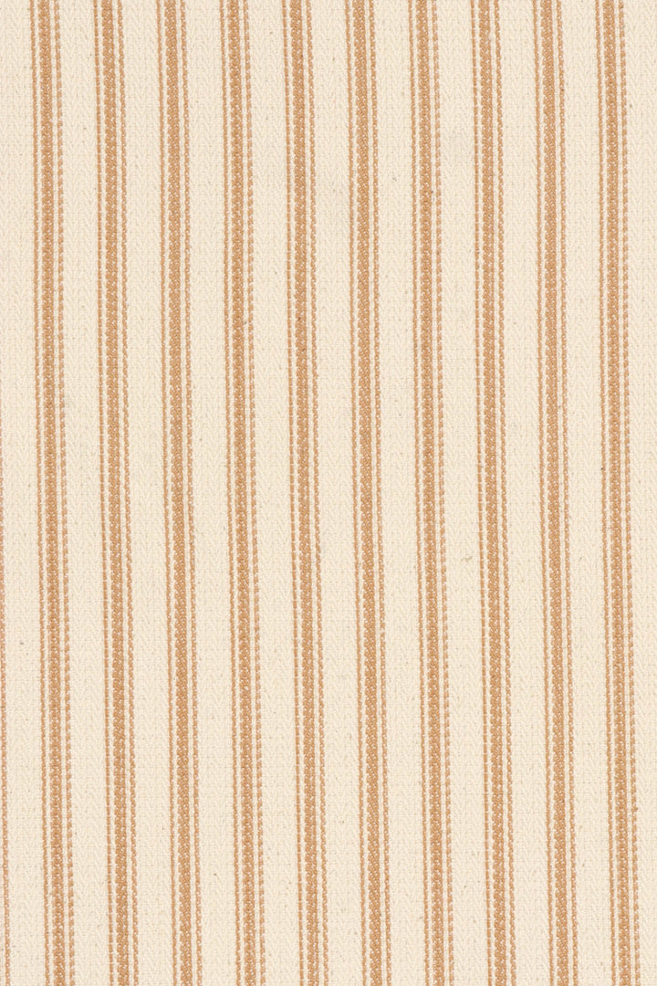 Foy Ticking Stripe Rust Fabric