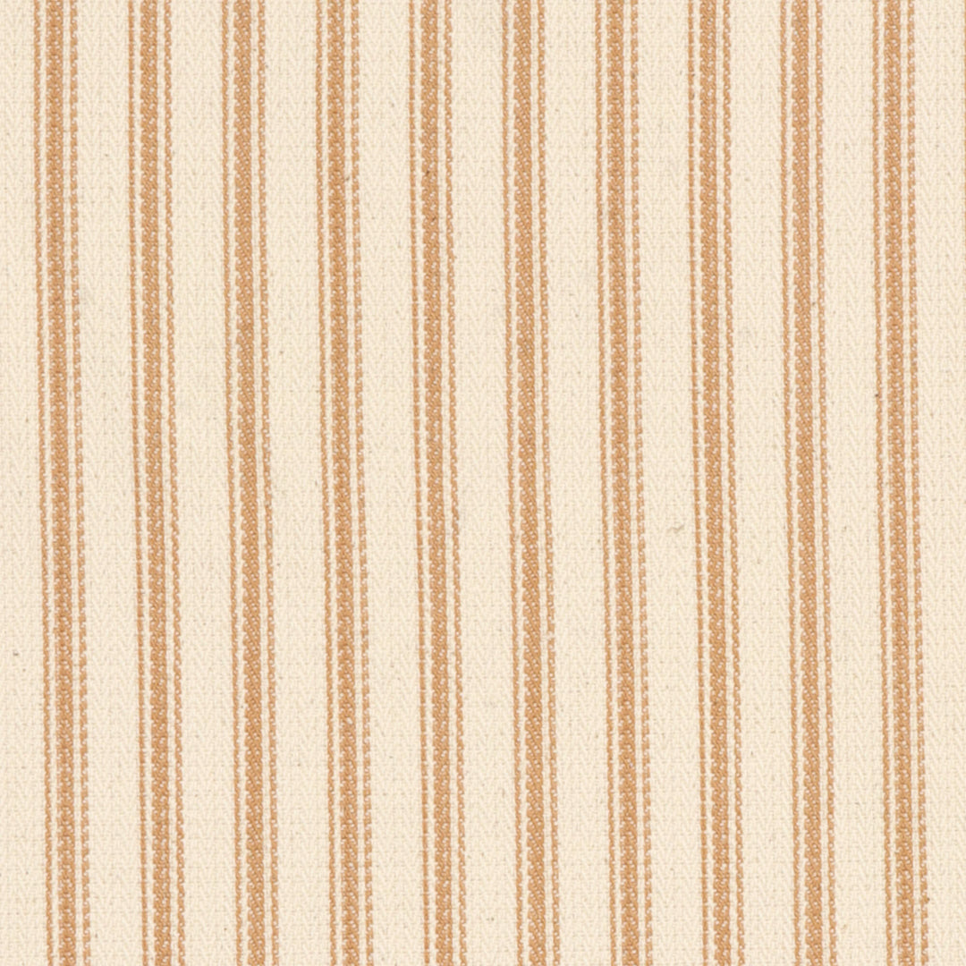 Foy Ticking Stripe Rust Fabric
