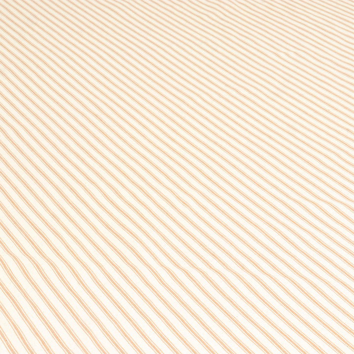 Foy Ticking Stripe Rust Fabric