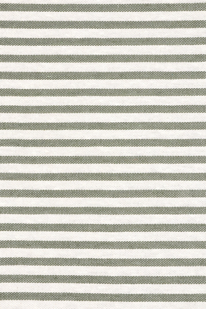 Giles Stripe Green Double Width Fabric