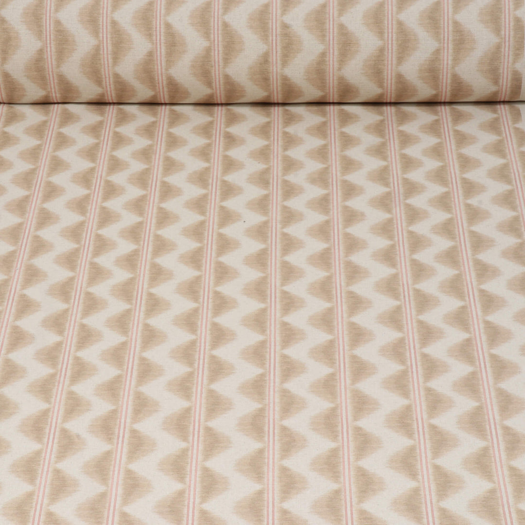 Chess Designs Legato Stripe Latte Fabric