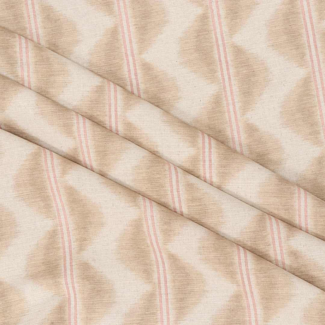 Chess Designs Legato Stripe Latte Fabric