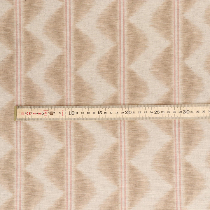Chess Designs Legato Stripe Latte Fabric